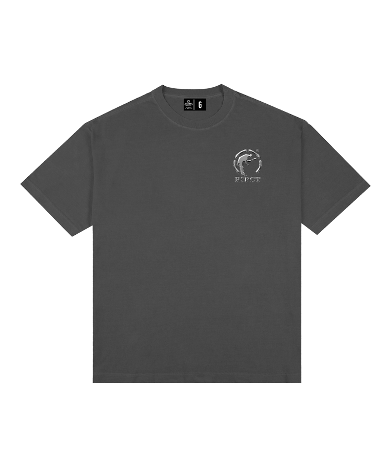 Camiseta Oversized Logo Prata