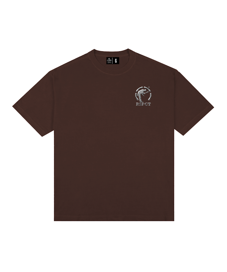 Camiseta Oversized Logo Prata