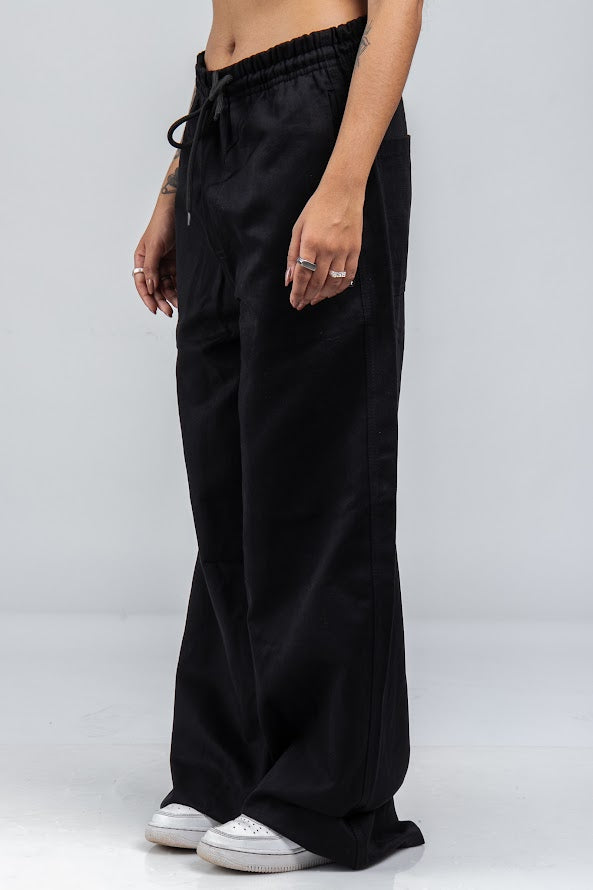 Calça Baggy Reta Preta