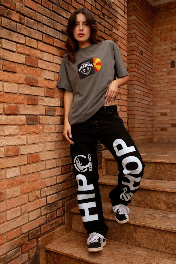 Camiseta Rocawear Oversized Vinil Gold