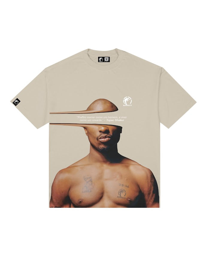 Camiseta Frase Oversized Tupac