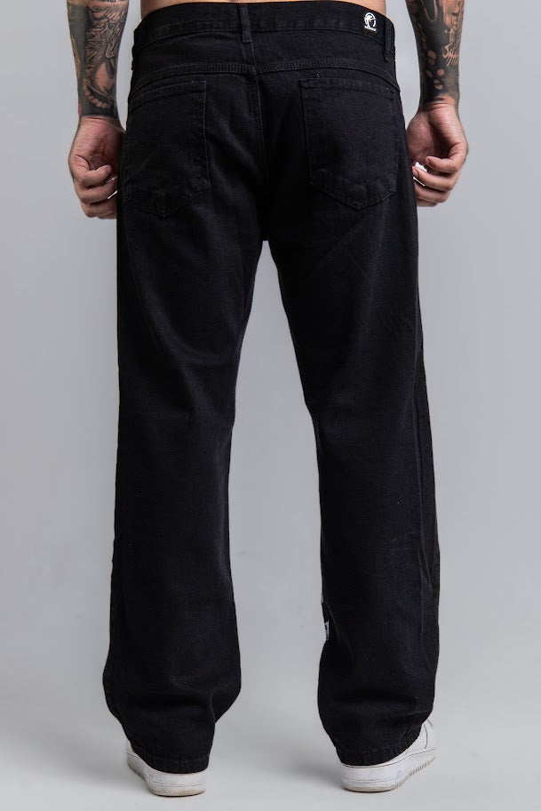 Calça Reta 2Pac and Big Jeans Preta
