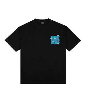 Camiseta Oversized Respect Vibes Azul