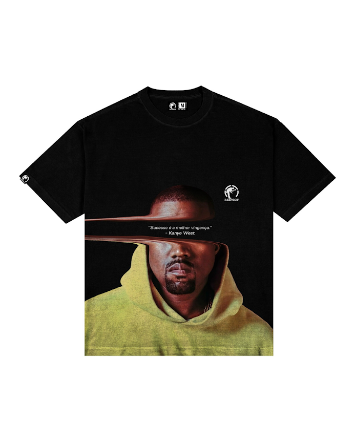 Camiseta Frase Oversized Kanye