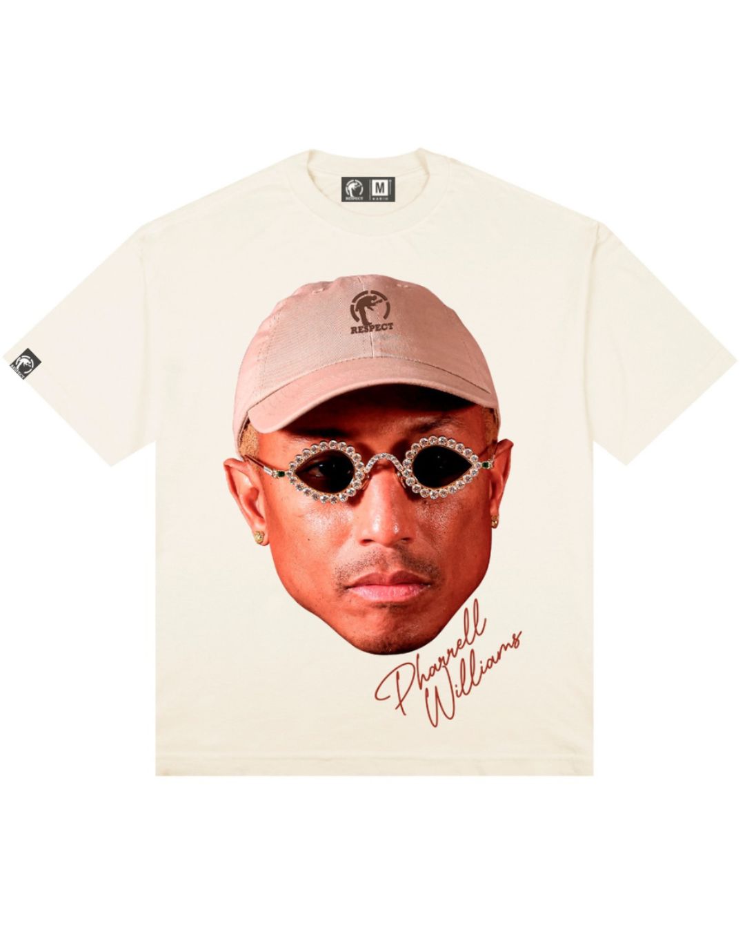 Camiseta Face Oversized Pharrell Williams