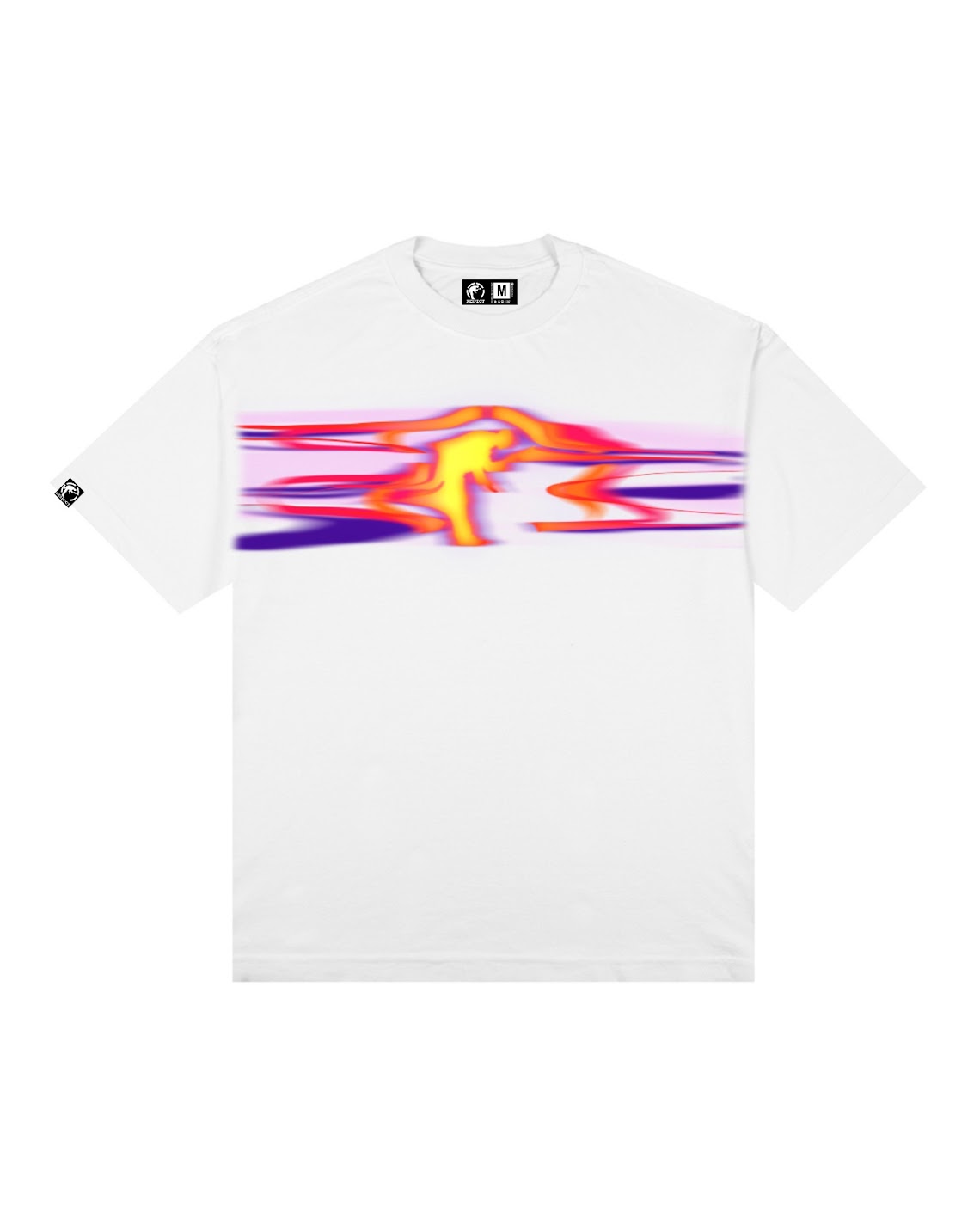 Camiseta Oversized Mancha Amarela