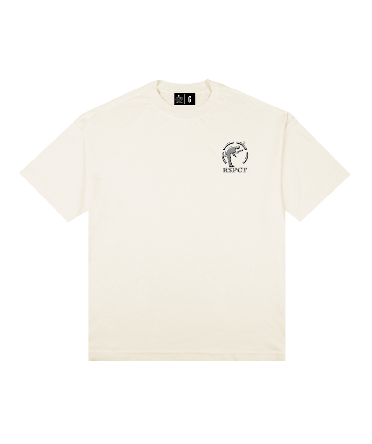 Camiseta Oversized Logo Prata