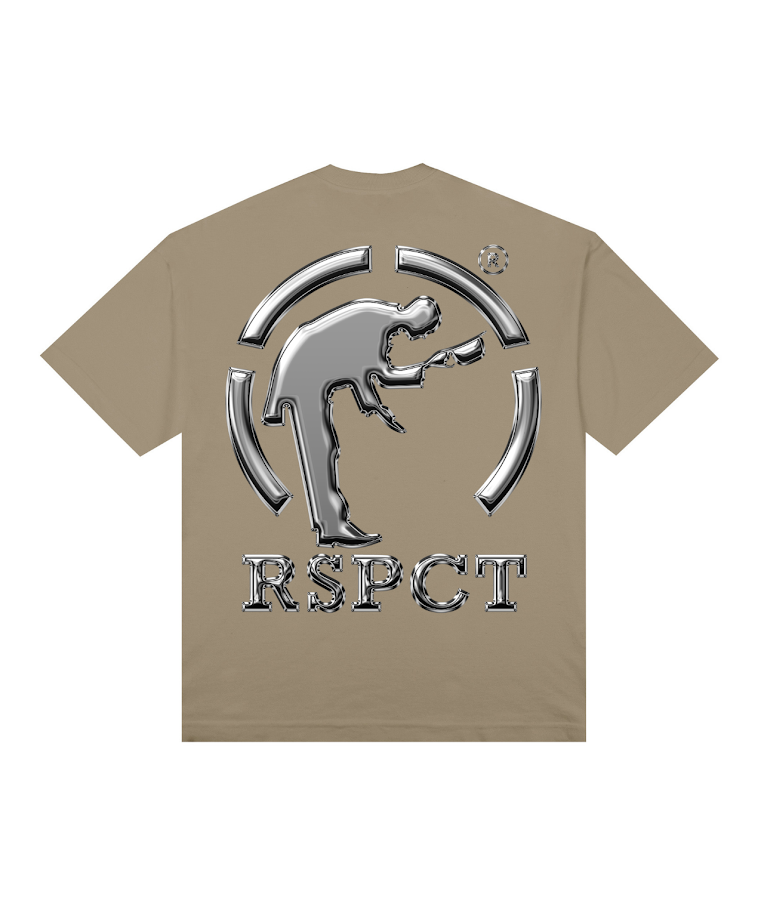 Camiseta Oversized Logo Prata