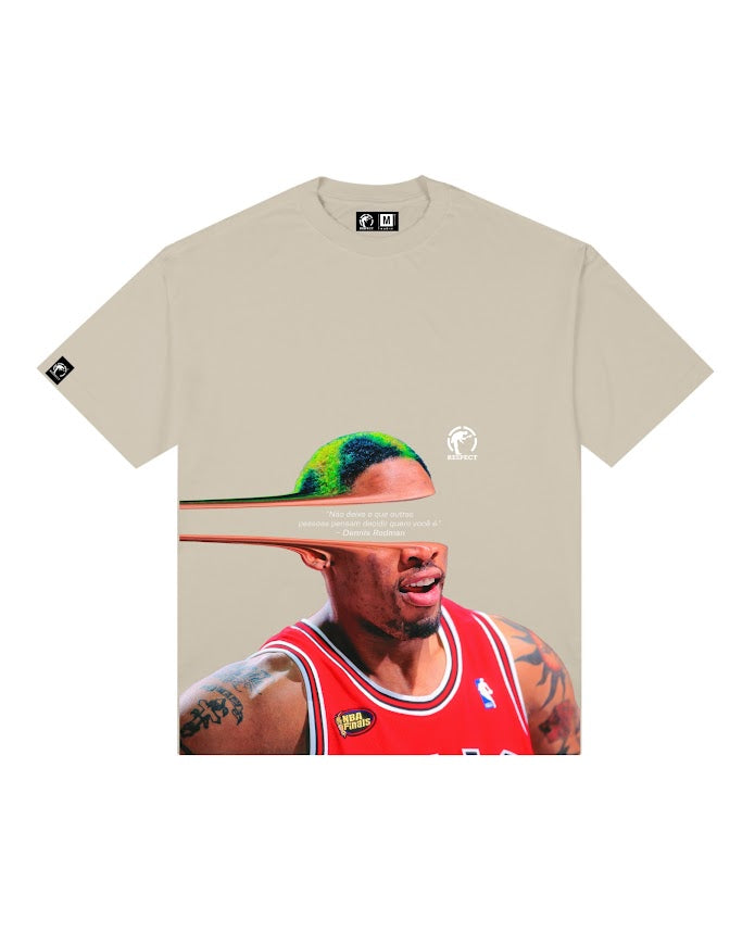 Camiseta Frase Oversized Rodman
