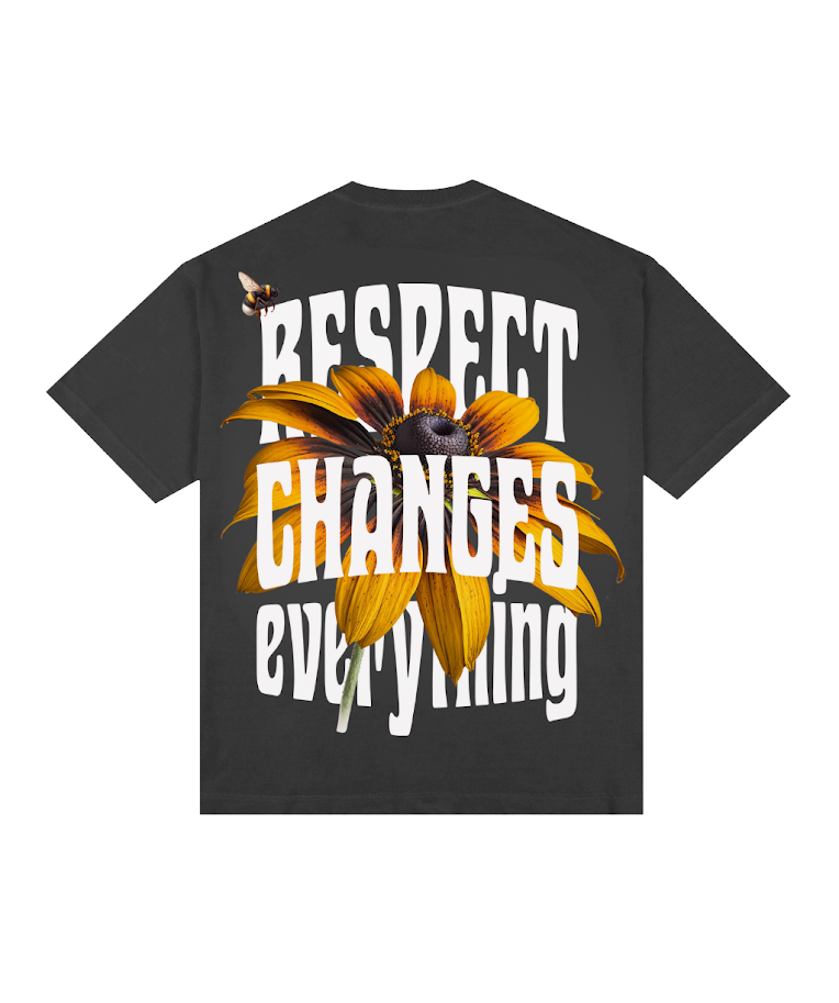 Camiseta Oversized Respect Girassol