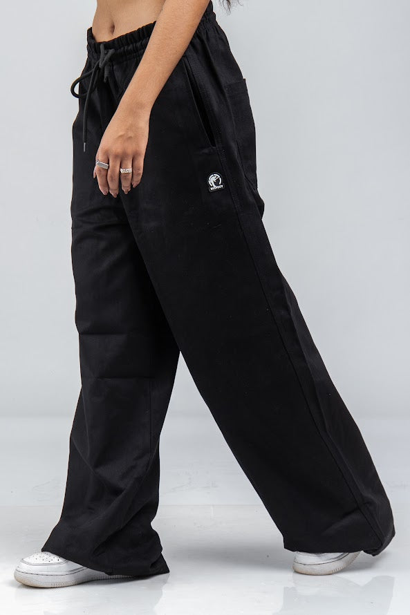 Calça Baggy Reta Preta