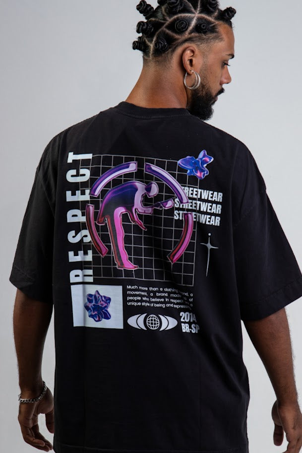 Camiseta Oversized Respect 3D