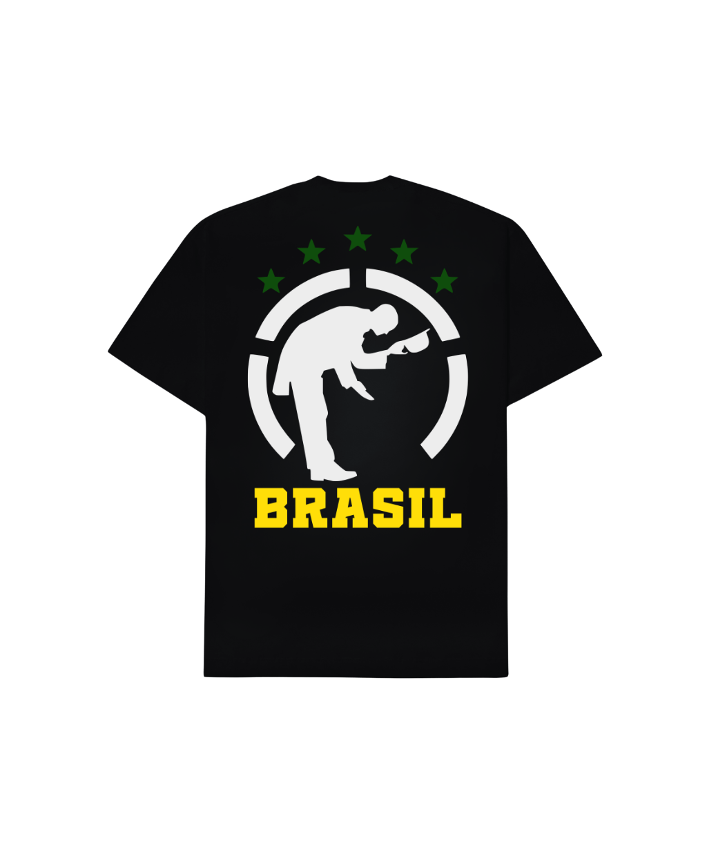 Camiseta Regular Logo Brasil Respect
