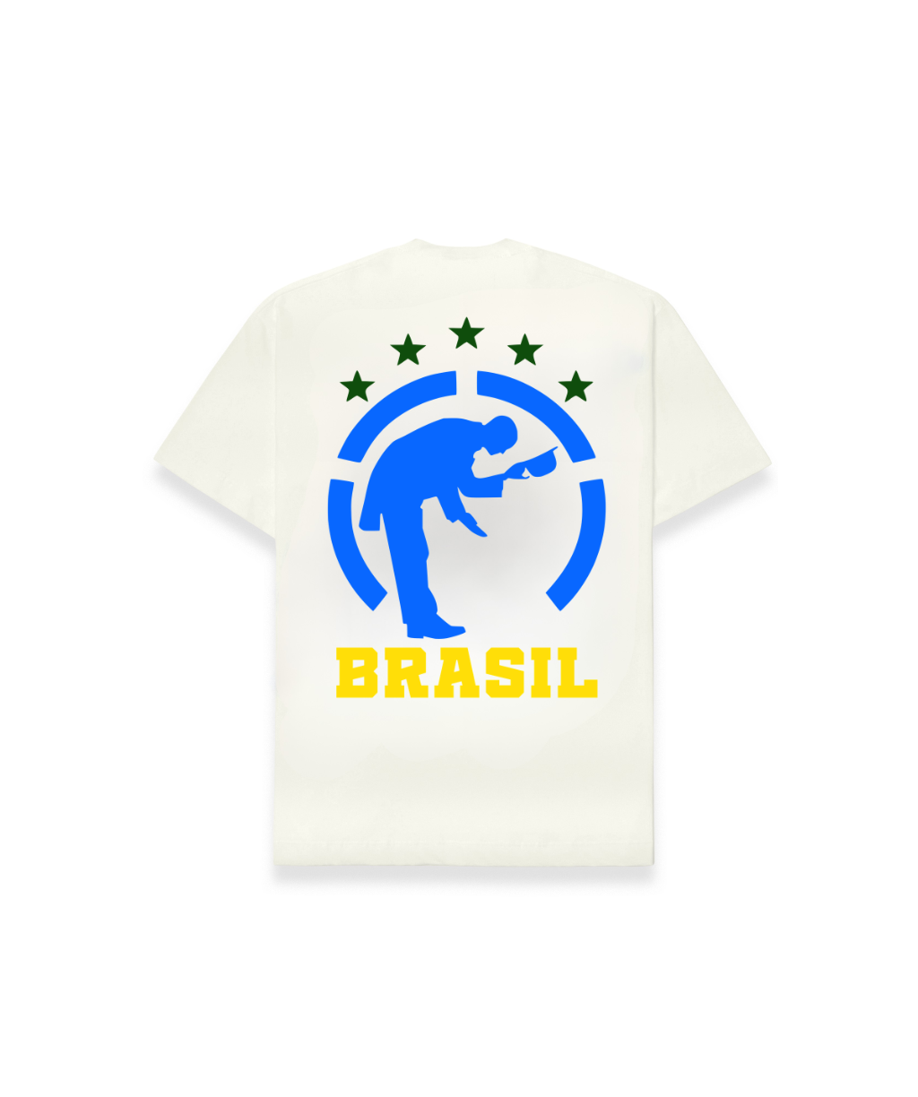 Camiseta Regular Logo Brasil Respect
