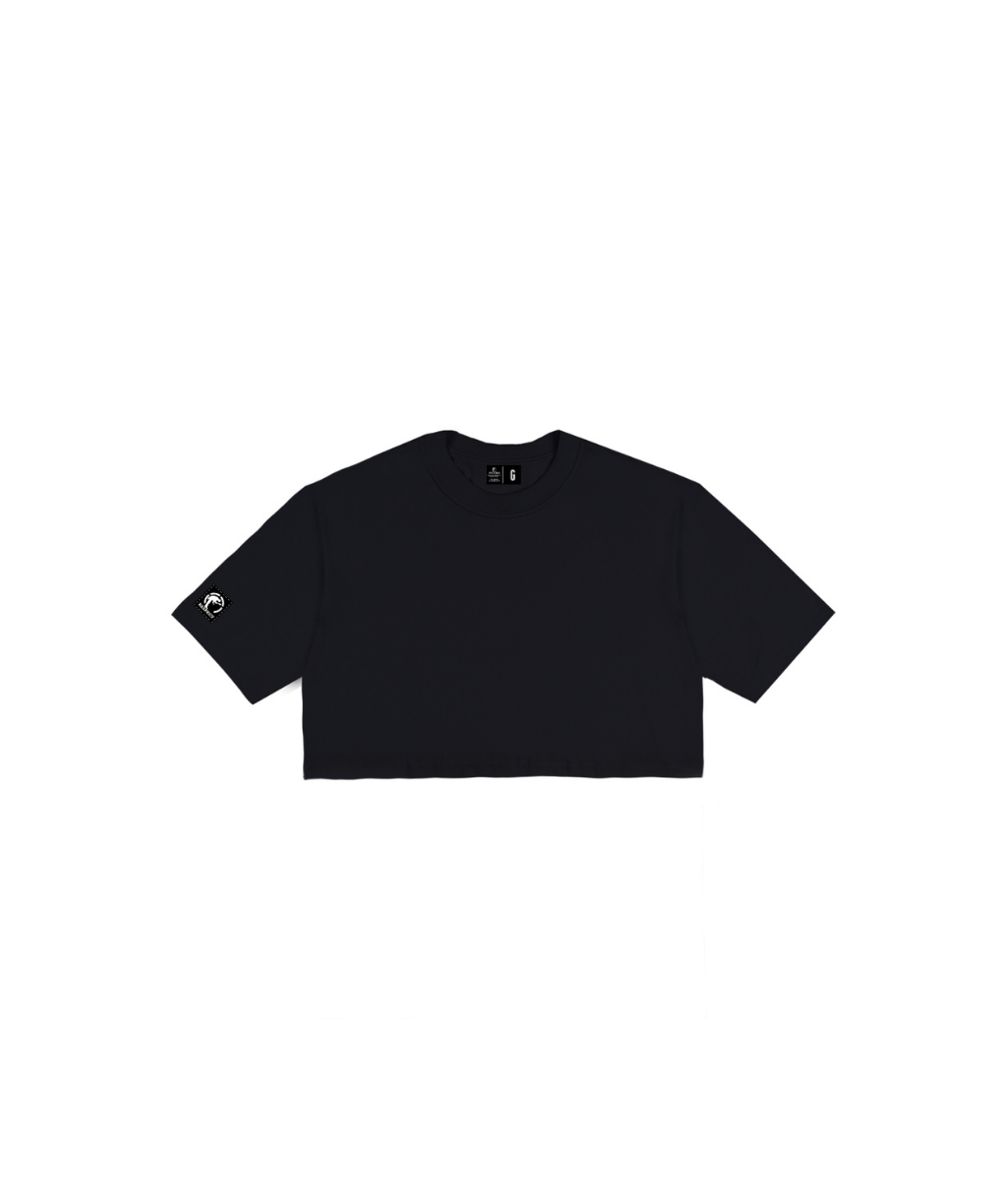 Cropped Oversized Minimal Lady