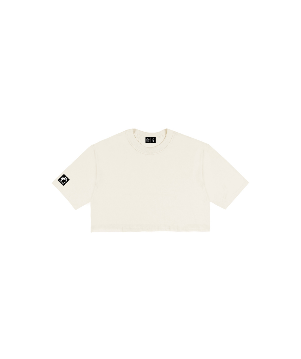 Cropped Oversized Minimal Lady