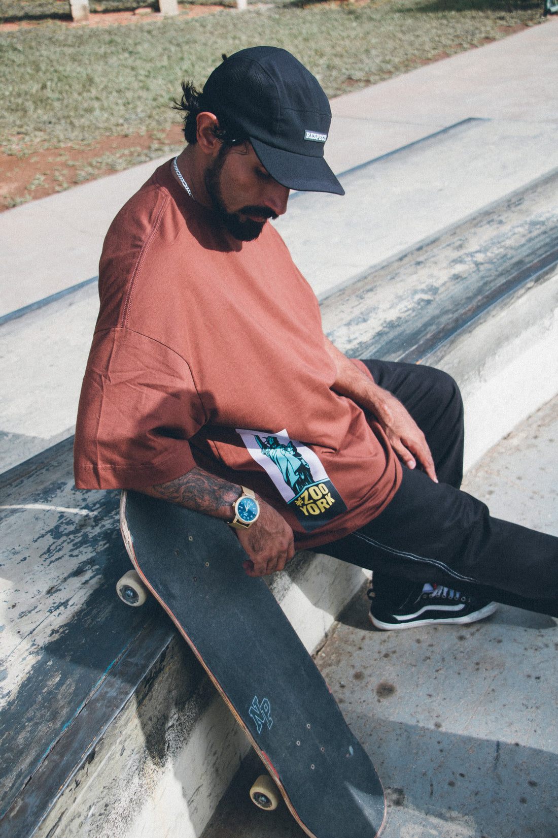 Camiseta Oversized Estátua NY